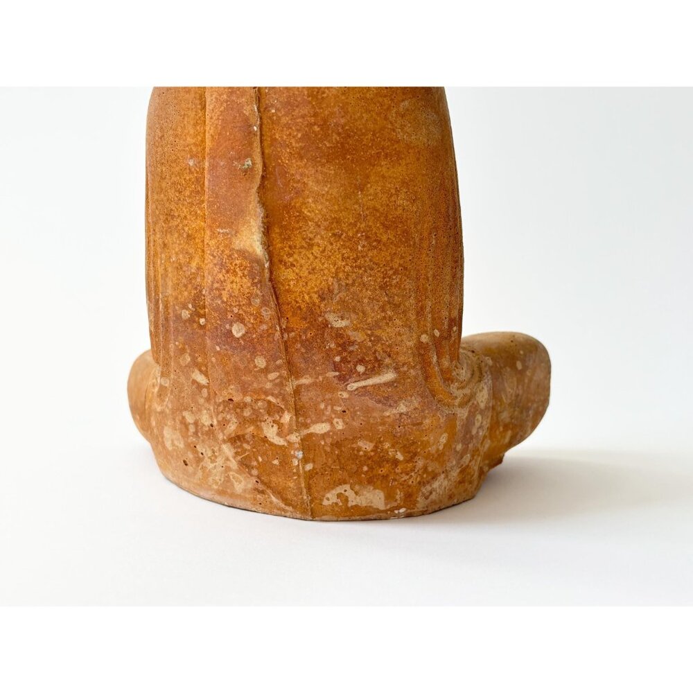 SOLD - Vintage Handmade Stone Sitting Buddha Figure - Picture 6 of 8
